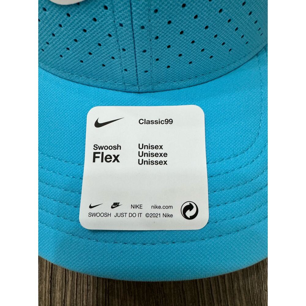 Nike AeroBill Classic 99 Perforated Golf Hat Cap AV6956-416 One Size Unisex Blue - Picture 2 of 5